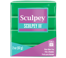Sculpey III Polimer Kil 323 Emerald (Zümrüt Yeşili) - Sculpey