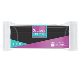 Sculpey III Polimer Kil 454 gr. 042 Black (Siyah) - Sculpey