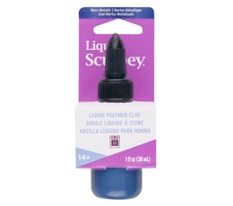 Sculpey Liquid Sıvı Polimer Kil 30 ml. Metalik Navy Blue - 2