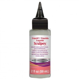 Sculpey Liquid Sıvı Polimer Kil 59 ml. Gümüş - Sculpey