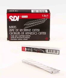 SDI 30 Derece Açılı Dar Maket Bıçağı Yedeği 9 mm 10'lu Paket - Sdi