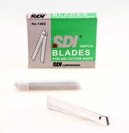 SDI Dar Maket Bıçağı Yedeği 9 mm 10'lu Paket - Sdi