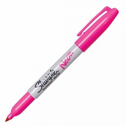 Sharpie Neon Permanent Marker Kalem Fine Uç FOSFORLU PEMBE - Sharpie