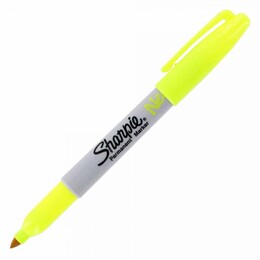 Sharpie Neon Permanent Marker Kalem Fine Uç FOSFORLU SARI - Sharpie
