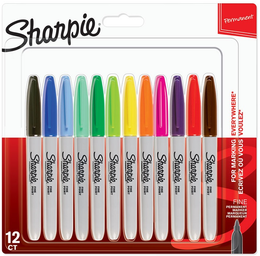Sharpie Permanent Marker Kalem Seti Fine Uç 12 Renk - Sharpie