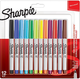 Sharpie Permanent Marker Kalem Seti Ultra Fine Uç 12 Renk - Sharpie