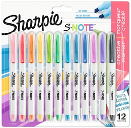 Sharpie S-Note Creative Marker İşaretleme Kalemi Seti 12 RENK - Sharpie