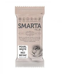 Smarta Havayla Kuruyan Modelleme Hamuru 60 gr. METALİK BEYAZ İNCİ - 1