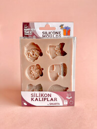 Smarta Silicone Moulds Silikon Epoksi ve Polimer Kil Kalıbı HAPPY NEW YEAR SET - Smarta