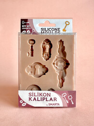 Smarta Silicone Moulds Silikon Epoksi ve Polimer Kil Kalıbı KEY SET - Smarta