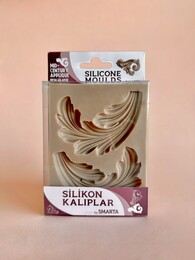 Smarta Silicone Moulds Silikon Epoksi ve Polimer Kil Kalıbı MID-CENTURY APPLIQUE - Smarta