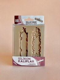 Smarta Silicone Moulds Silikon Epoksi ve Polimer Kil Kalıbı NAME PLATE 1 - Smarta