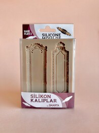 Smarta Silicone Moulds Silikon Epoksi ve Polimer Kil Kalıbı NAME PLATE 2 - Smarta