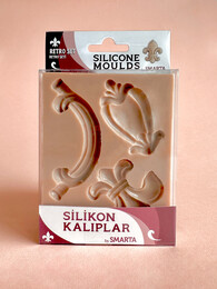 Smarta Silicone Moulds Silikon Epoksi ve Polimer Kil Kalıbı RETRO SET - Smarta