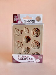 Smarta Silicone Moulds Silikon Epoksi ve Polimer Kil Kalıbı ROSE SET - Smarta
