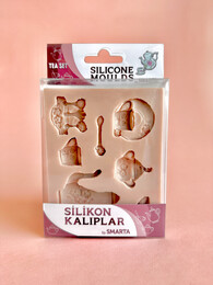 Smarta Silicone Moulds Silikon Epoksi ve Polimer Kil Kalıbı TEA SET - Smarta