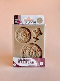 Smarta Silicone Moulds Silikon Epoksi ve Polimer Kil Kalıbı VINTAGE SET - 1