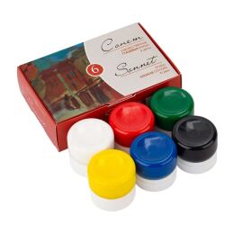 St. Petersburg Sonnet Guaj Boya Seti 6 Renk x 20 ml. - 1