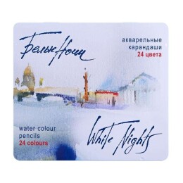 St. Petersburg White Nights Aquarell Sulu Boya Kalemi Seti 24 Renk Metal Kutu - St. Petersburg