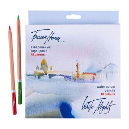 St. Petersburg White Nights Aquarell Sulu Boya Kalemi Seti 48 Renk - St. Petersburg