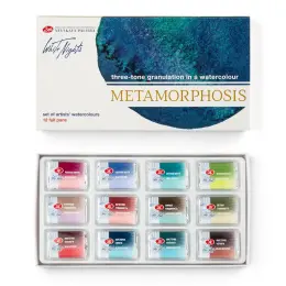 St. Petersburg White Nights Metamorphosis Granulation Tablet Sulu Boya Seti 12 Renk Karton Kutu - St. Petersburg