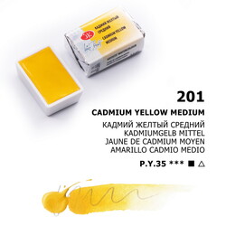 St. Petersburg White Nights Tam Tablet Sulu Boya 201 Cadmium Yellow Medium - St. Petersburg