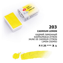 St. Petersburg White Nights Tam Tablet Sulu Boya 203 Cadmium Lemon - St. Petersburg