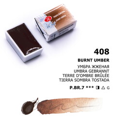 St. Petersburg White Nights Tam Tablet Sulu Boya 408 Burnt Umber - St. Petersburg