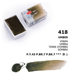 St. Petersburg White Nights Tam Tablet Sulu Boya 418 Umber - St. Petersburg