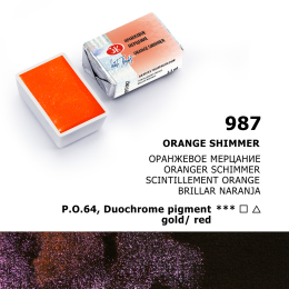 St. Petersburg White Nights Tam Tablet Sulu Boya 987 Orange Shimmer - 1