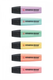 Stabilo Boss Fosforlu İşaretleme Kalemi Seti 6 Renk Pastel Renkler - Stabilo