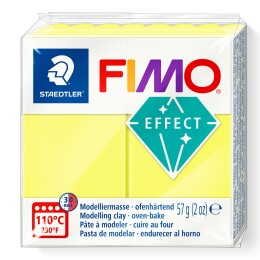Staedtler Fimo Effect Polimer Kil 101 Neon Yellow - Staedtler