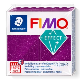 Staedtler Fimo Effect Polimer Kil 602 Galaxy Purple - Staedtler