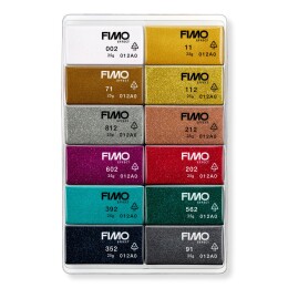 Staedtler Fimo Effect Polimer Kil Seti 12 Renk x 25 gr. Sparkle (Işıltılı) Renkler - 2