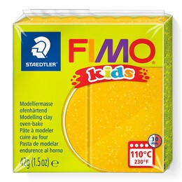 Staedtler Fimo Kids Yumuşak Polimer Kil 112 Glitter (Simli) Gold - Staedtler
