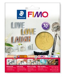 Staedtler Fimo Leaf Metal Yaprak Varak 10'lu Paket ALTIN - 1