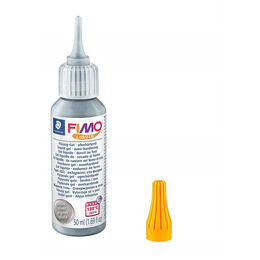 Staedtler Fimo Liquid Deco Gel (Sıvı Fimo-Yapıştırıcı) 50 ml. GÜMÜŞ - 1