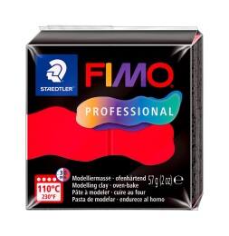 Staedtler Fimo Professional Polimer Kil 57 gr. 200 Saf Kırmızı - Staedtler