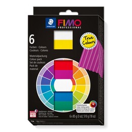 Staedtler Fimo Professional Polimer Kil Seti 6 Renk x 85 gr. True Colours - Staedtler