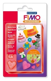 Staedtler Fimo Push Mould Esnek Silikon Polimer Kil Kalıbı PARTİ ZAMANI - 1