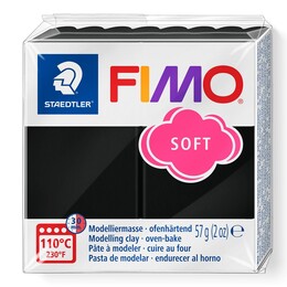 Staedtler Fimo Soft Polimer Kil 9 Black - Staedtler