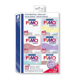Staedtler Fimo Soft Polimer Kil Seti 6 Renk x 57 gr. Candy Colours - Staedtler