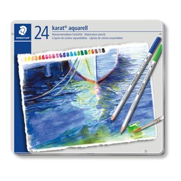 Staedtler Karat Aquarell Sulu Boya Kalemi Seti 24 Renk - Staedtler