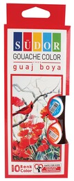 Südor Guaj Boya Seti 10 Renk x 15 ml. Şişe - Südor