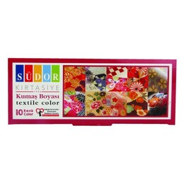 Südor Kumaş Boyası Seti 10 Renk x 25 ml. - Südor