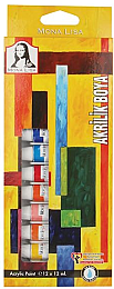 Südor Mona Lisa Akrilik Boya Seti 12 Renk x 12 ml. Tüp - 1