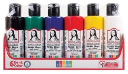 Südor Mona Lisa Akrilik Boya Seti 6 Renk x 70 ml. Şişe - Südor