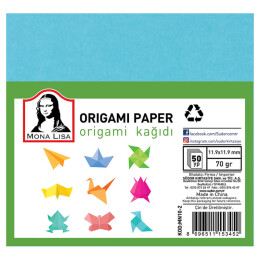 Südor Mona Lisa Origami Kağıdı 12x12 cm. 10 Renk 50 Adet - Südor