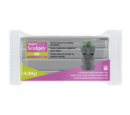 Super Sculpey Firm Fırınlanabilir Heykel Seramik ve Model Hamuru 454 gr. GRİ - Sculpey