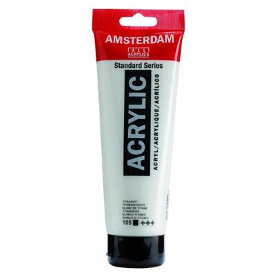 Talens Amsterdam Akrilik Boya 120 ml. 105 Titanium White - 1